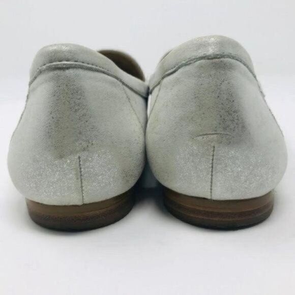 Talbots womans metallic silver suede slip on slipper 6M BoxB - Picture 5 of 7